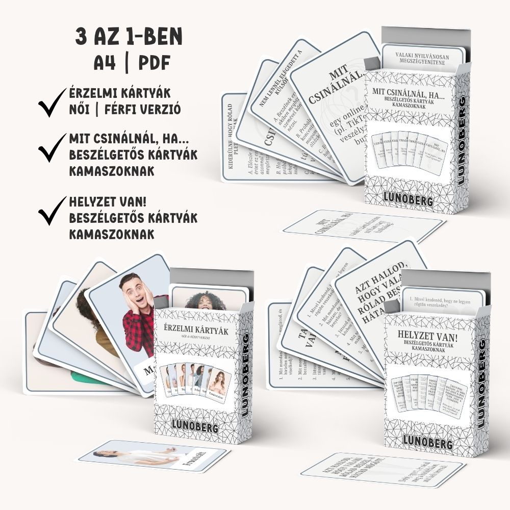 Beszélgetős játékcsomag kamaszoknak | Érzelmek, döntések, helyzetek - Image 2