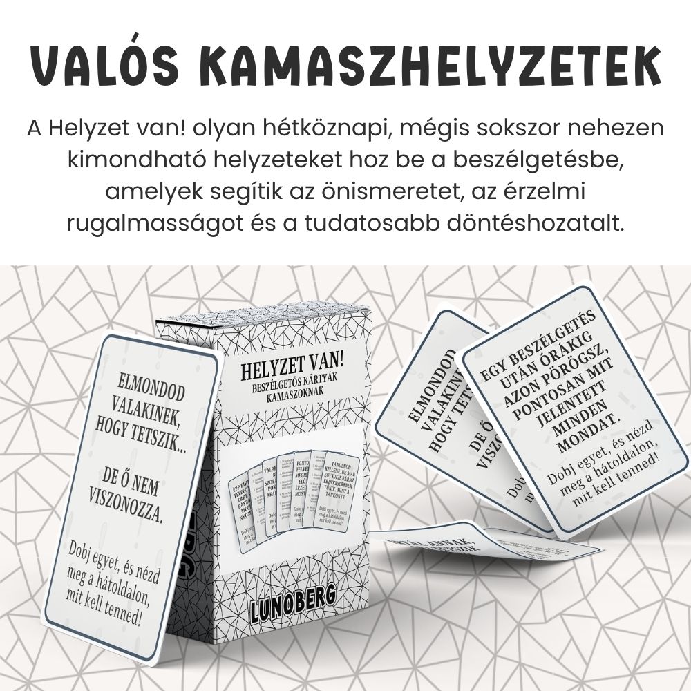 Beszélgetős játékcsomag kamaszoknak | Érzelmek, döntések, helyzetek - Image 5